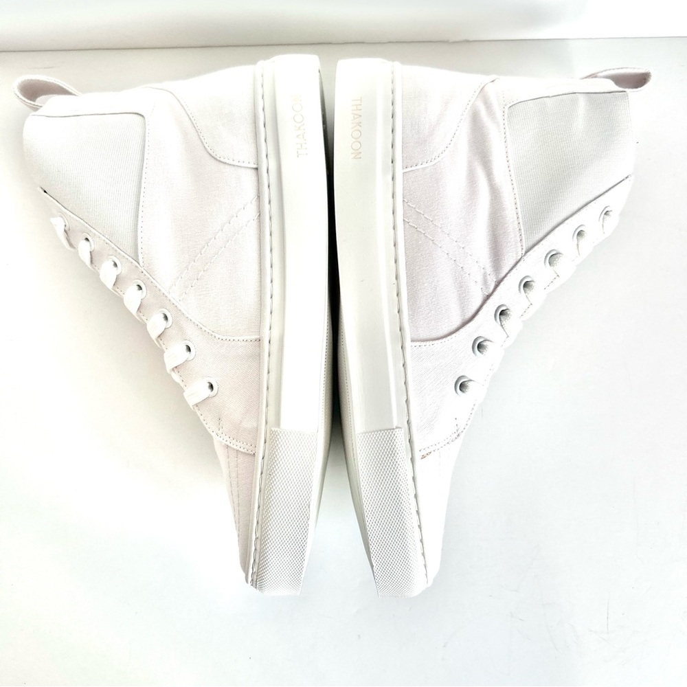 🍒Thakoon Pull On White High Top Sneakers. Size: 38 - Picture 5 of 11
